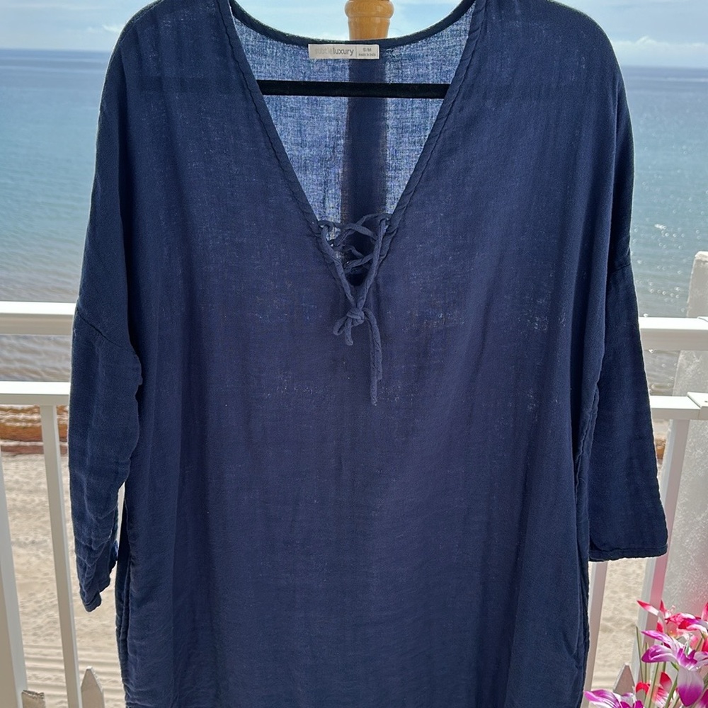 Subtle Luxury Deep Blue midi/maxie dress - Picture 3 of 6